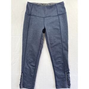 Women’s Mondetta Blue Patterned Leggings Sz S